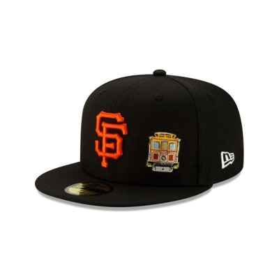 San Francisco Giants Gorra | New Era MLB Team Describe 59fifty Fitted Cap Mexico - Negros
